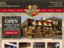 Tablet Screenshot of pintsandpiespub.com